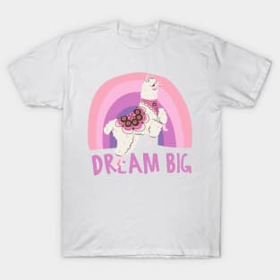 Llama dream big T-Shirt